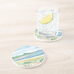 Posavasos Bahía de hierba de playa Mar costero oceánico ac