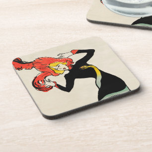 Posavasos Bailarina Art Nouveau Jane Avril por Toulouse Laut