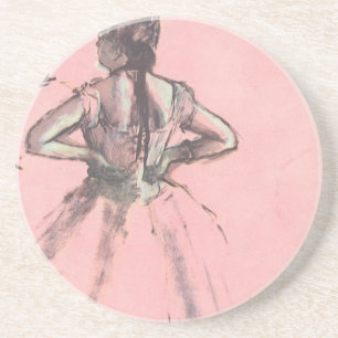Posavasos Bailarina de espaldas, manos en las caderas de Edg