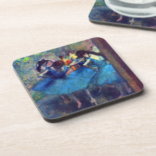 Posavasos Bailarinas en Azul por Edgar Degas, Arte de Ballet