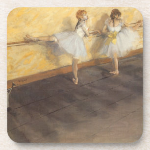Posavasos Bailarinas en la barra por Edgar Degas, Ballet Vin