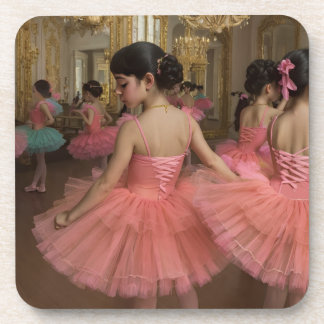 Posavasos Bailarinas en una gran sala de estilo rocóco