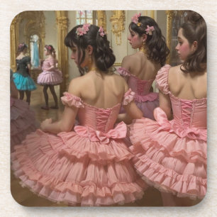 Posavasos Bailarinas en una gran sala de estilo rocóco