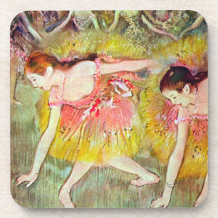 Posavasos Bailarinas inclinándose de Edgar Degas, Arte de Ba