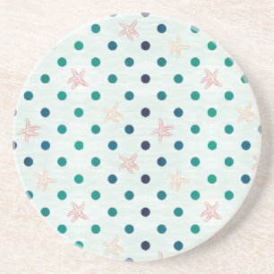 Posavasos Baile de Estrellas de Mar con Puntos