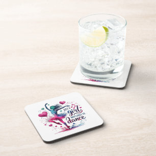 Posavasos Baile Retro Solo Una Chica Que Ama Bailar