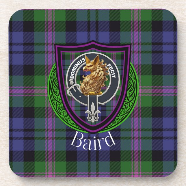 Posavasos Baird Scottish Clan Tartan & Crest (Frente)