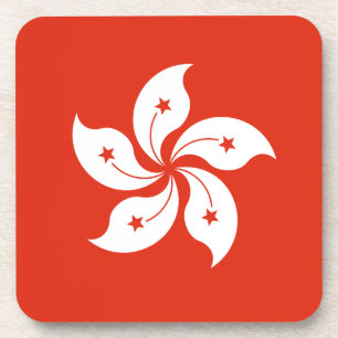 Posavasos ¡Bajo costo! Bandera de Hong Kong