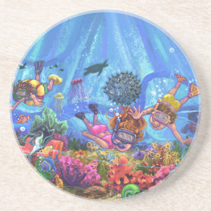 Posavasos Bajo el mar