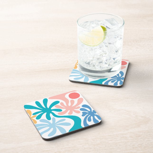 Posavasos Bajo la temática del verano de Palms (Lado Derecho)