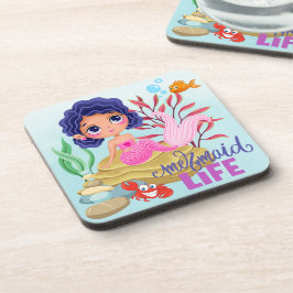 Posavasos Bajo la vida de sirena marina