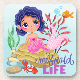 Posavasos Bajo la vida de sirena marina