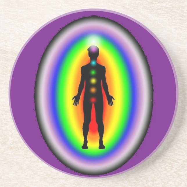 Posavasos Bajo vidrio Purificación y recarga Chakras a (Frente)