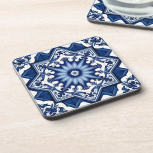 Posavasos Baldosas mediterráneas, portuguesas, azulejo, mall