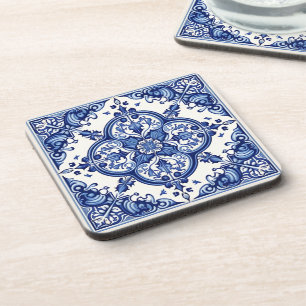 Posavasos Baldosas mediterráneas, portuguesas, azulejo, mall