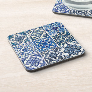Posavasos Baldosas mediterráneas, portuguesas, azulejo, mall
