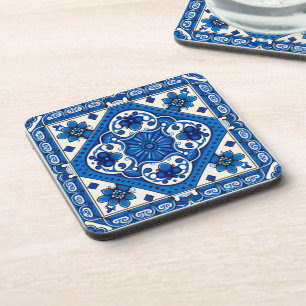 Posavasos Baldosas mediterráneas, portuguesas, azulejo, mall