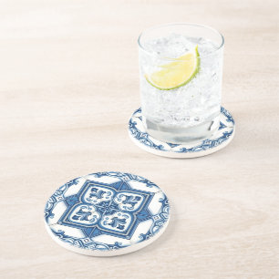 Posavasos Baldosas mediterráneas, portuguesas, azulejo, mall