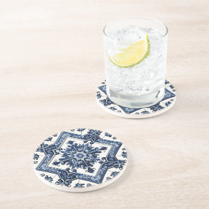 Posavasos Baldosas mediterráneas, portuguesas, azulejo, mall