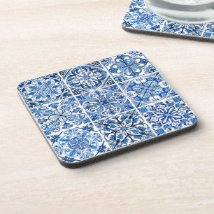 Posavasos Baldosas mediterráneas, portuguesas, azulejo, mall