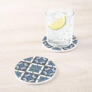 Posavasos Baldosas mediterráneas, portuguesas, azulejo, mall