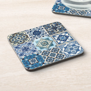 Posavasos Baldosas mediterráneas, portuguesas, azulejo, mall