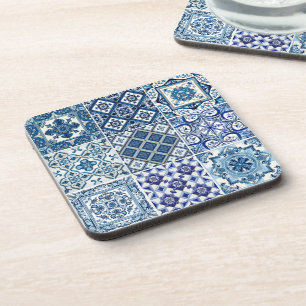 Posavasos Baldosas mediterráneas, portuguesas, azulejo, mall