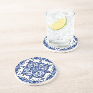 Posavasos Baldosas mediterráneas, portuguesas, azulejo, mall