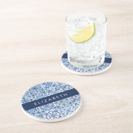 Posavasos Baldosas mediterráneas, portuguesas, azulejo, tu n