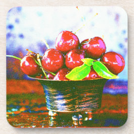 Posavasos "Ball Of Cherries Fruit" Cute Photo. Buy Now