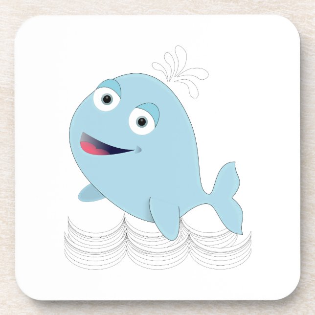 Posavasos Ballena azul (Frente)