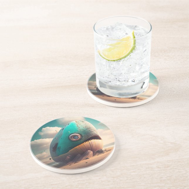 Posavasos Ballena extraña (Lado)