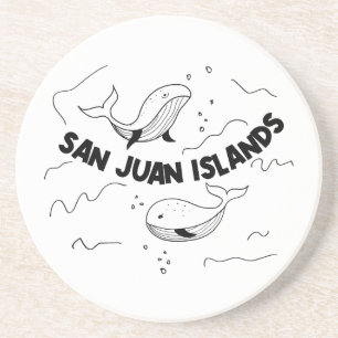 Posavasos Ballenas de las Islas San Juan