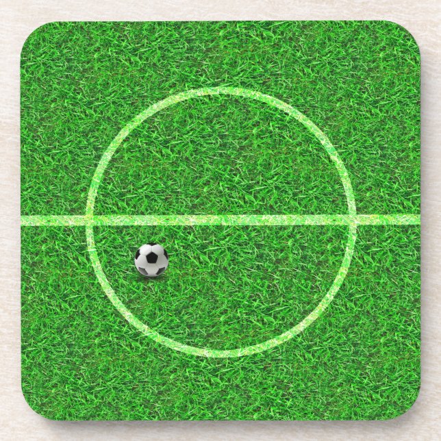 Posavasos Balón de campo de fútbol - Pascua de Cork (Frente)