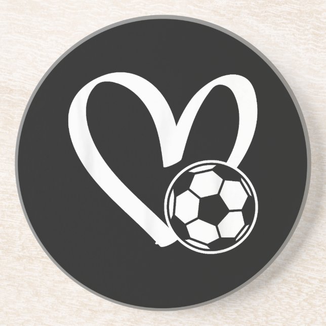 Posavasos Balón de fútbol HeartSoccer Ball (Frente)