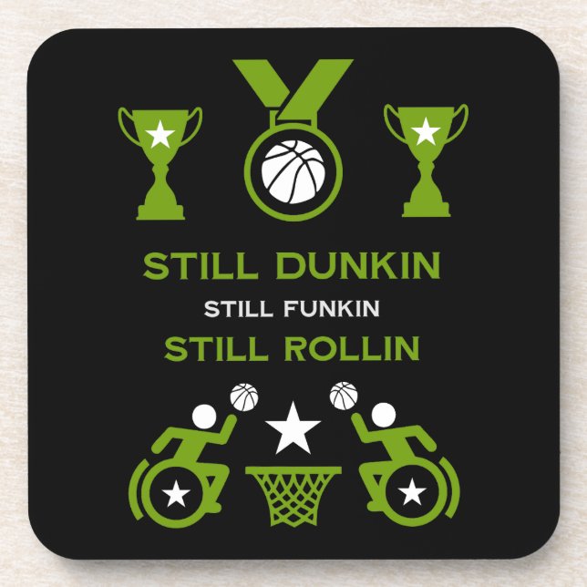 Posavasos Baloncesto adaptable para discapacitados (Frente)