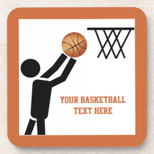 Posavasos Baloncesto con personalizado de baloncesto