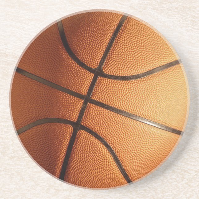 Posavasos Baloncesto Tradicional Naranja, (Frente)