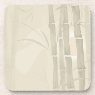Posavasos Bambú, fondo beige