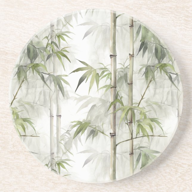Posavasos Bambú Verde (Frente)