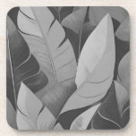 Posavasos Bananarama Hawaiian Banana Leaves - Gray<br><div class="desc">Tonal gray colorway. Modern stylized random banana leaves create this abstract design on the front of the product. This design comes in several colorways.</div>