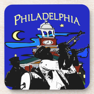 Posavasos Banda de Filadelfia de la Noche Starry