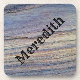 Posavasos Banda horizontal rústica Añadir tu nombre Woodgrai