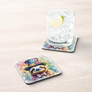Posavasos Bandas acuáticas florales 2