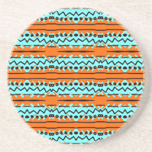 Posavasos Bandas acuáticas, motivos de colores vivos.