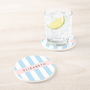 Posavasos Bandas azules, Patrón rayado, Líneas, Su Nombre