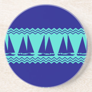 Posavasos Bandas costeras Náuticas Azules