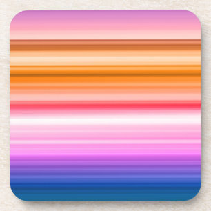 Posavasos Bandas de color horizontales