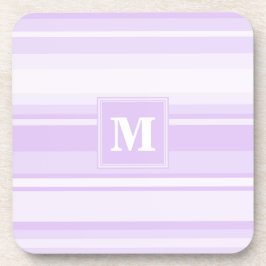 Posavasos Bandas de lilac monogramo
