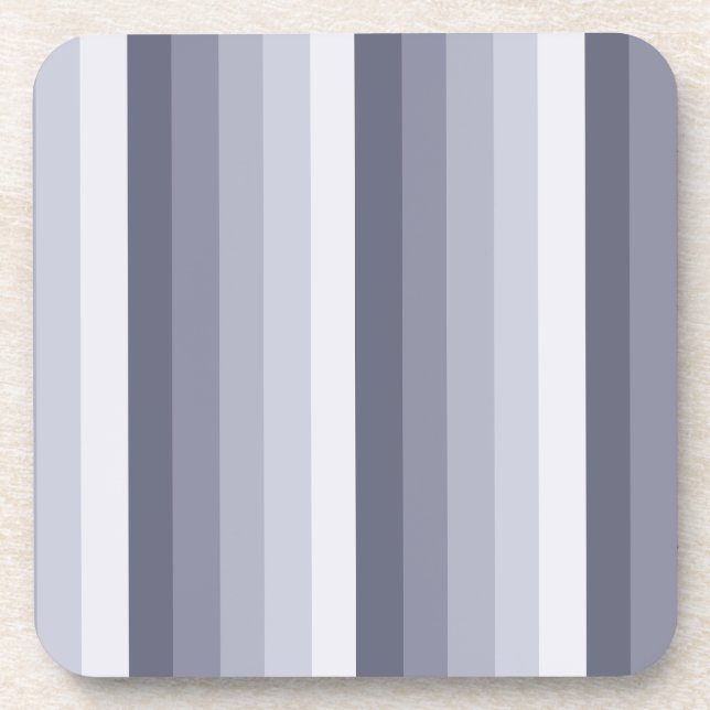 Posavasos Bandas de sombra gris azul (Frente)